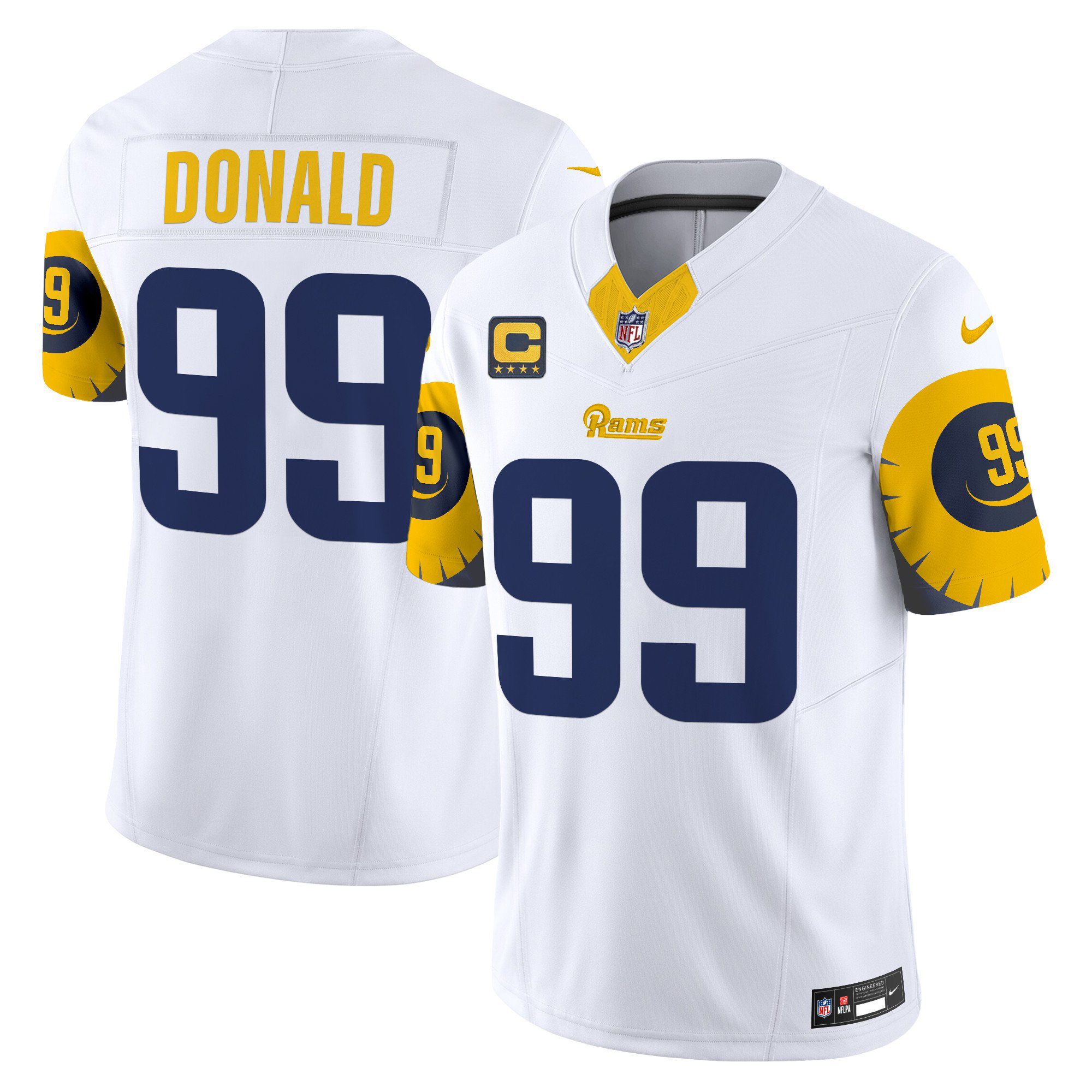 Men Los Angeles Rams #99 Donald White 2024 Nike Special Vapor Limited NFL Jersey->customized nfl jersey->Custom Jersey